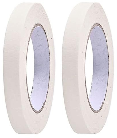 Cinta De Pintor Cinta De Carrocero 2 Rollos, 50mm 40mm 30mm 25mm X 50m Cinta Carrocero Cinta De Papel Para Pintar No Deja Residuos Para Enmascarar Cintas Barnizar ( Color : White , Size : 1.5cm x 50m