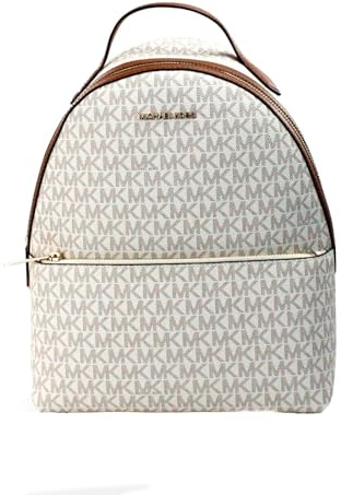 Michael Kors Sheila Medium Logo Rucksack, Vanille