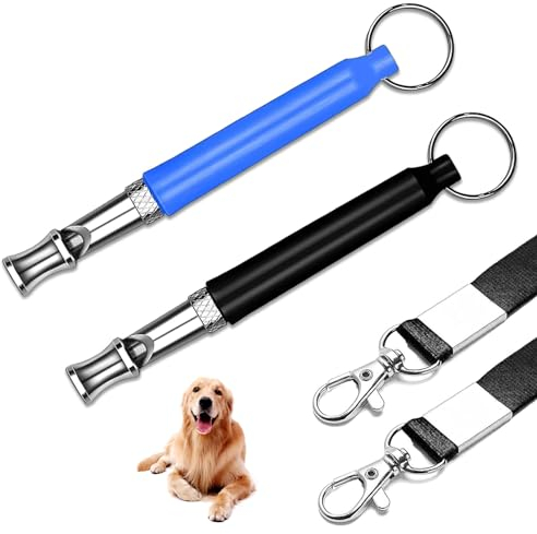 YANINEE 2 Stück Pfeife Hund Hundepfeife Rütter Rückruf Hochfrequenz Lautlos