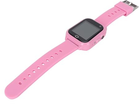 Barnklocka, Smartwatch för Barn Musikuppspelning 1,44 Tums Pekskärm IP67 26 Spel HD-videokamera för Utomhusbruk (Rosa)
