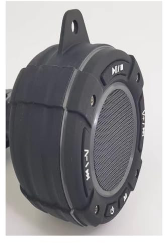 RIENOK Enceinte Bluetooth Douche, Portable Étanche IPX7, Radio FM, Appels Mains-Libres, Autonomie 12H, Haut-Parleur Waterproof avec Ventouse et Crochet pour Salle de Bain Camping Voiture Voyage