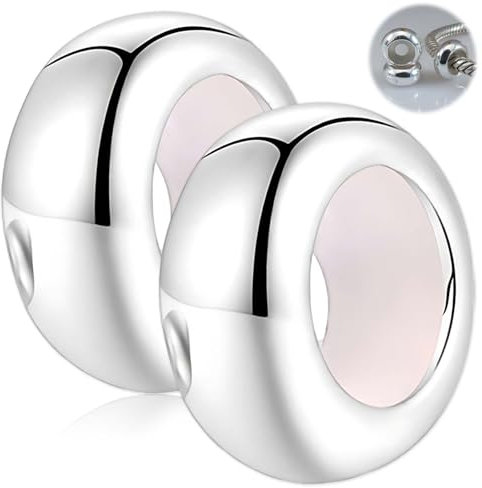 Crrynuo Charms Stopper 925 Sterling Silber, Spacer Charm Spacer Bead für Charm Bead Armband Anhänger