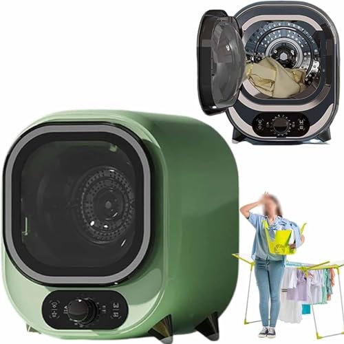 CASEGO Secadora, Mini Secadora centrifugadora, Capacidad de Carga de 0,8 kg Secadora pequeña, Secadora de Condensador portátil, Secadora (D 110V)