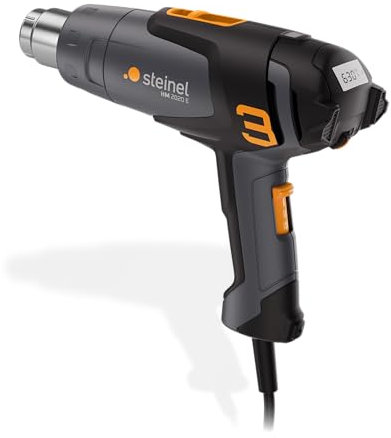 Steinel Pistola termica HM 2020 E, 2200 W, display LCD, temperatura 80°C-630°C, pistola ad aria calda con riscaldamento in ceramica, 150-500l/min.