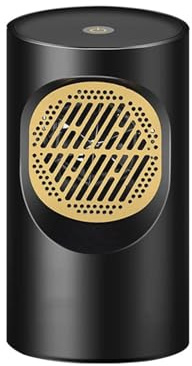 Elvärmare Bärbar Rum Mini Värmefläkt PTC Varmare Maskin For Hem Vinter Bil Sovrum Kontor Radiator Travel Snabb UppväRmning(Black)