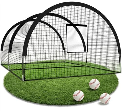 Virimolo Cage Batteur Baseball Portable 1008x372x243cm,Jardin arrière-Cour