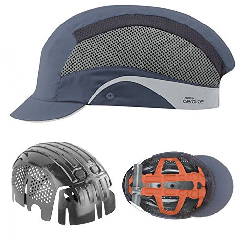 Gorra seguridad micro aerolite, visera 2.5 cm, ligera, polygiene® tech, pro antigolpes, norma: EN 812 - color: azul marino