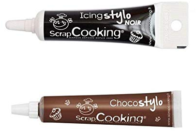 Stylo chocolat + Stylo de glaçage noir