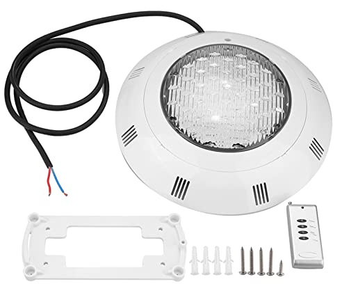 30 W LED RGB simbassänglampor flerfärgad vattentät undervattensljus med fjärrkontroll för dammfontän