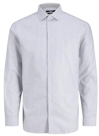 JACK & JONES Male Shirt Slim Fit Shirt, White, Large