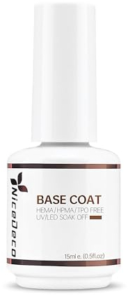 Nicedeco Base Coat Semipermanente Esmaltes Semipermanentes para Uñas Capas Base UV LED Soak Off Uñas De Gel 15ml