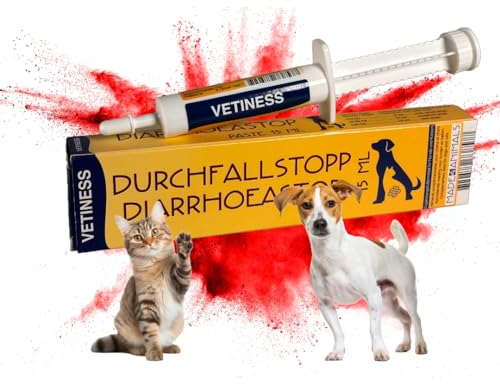 vetiness EnteroFit Durchfallstopp Paste für Hunde 15 ml – bei akutem Durchfall Hund und Darmstörungen – Diätergänzungsfuttermittel mit Aktivkohle, Bentonit und Probiotikum - Magen Darmflora Hund