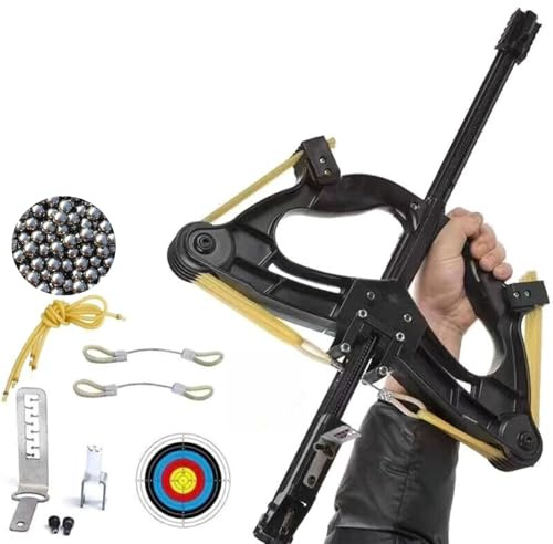 Ball Bearing Bow Compound Bow Ball Launcher Rapid Steel Balls Shooting with 100pcs 8mm steel beads