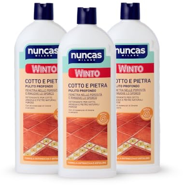 Nuncas Winto Cotto Detergente Pavimenti Cotto - Multipack 3 x 1000 ml