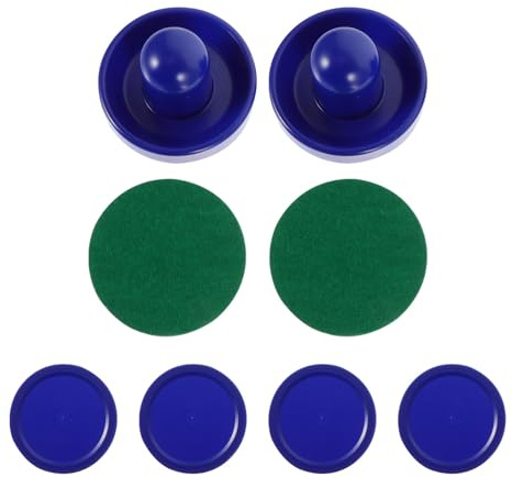 JUMPLAWN Set 1 Pusher per Air Hockey in Plastica Blu Dischi Sostitutivi per Tavolo da Gioco per Casa e Parchi a Tema Locali