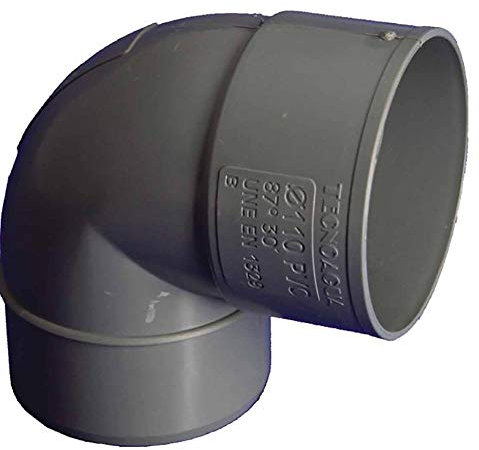 Hidrotecnoagua accesorios de pvc - Codo macho-hembra 87º diámetro 110