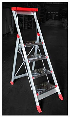 Faraone ESCALERA TIJERA 4 PELDAÑOS ELEGANCE EN944 ALUMINIO