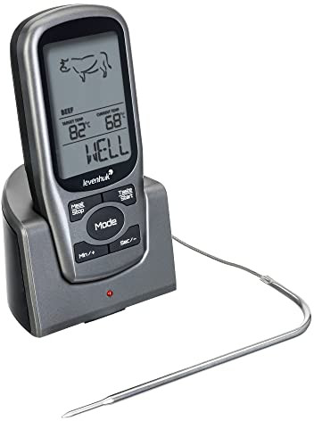 Termometro a Sonda Wireless Levenhuk F30 da Cucina per Carni, BBQ e Grigliate