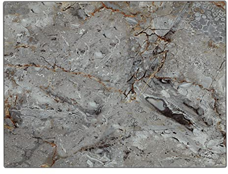 Tala Smoky Marble Design Toughened Glass Chopping Board and Work Top Saver, Non-Slip Multi-Functional Tool for Protecting Work Surfaces While preparing Foods, Measures 30cm x 40cm