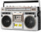 SAWEEZ Classic 80s Style Retro boombox CD Tape Player,Retro Bluetooth Cassette Player with Fm and Dab+ Radio,USB Recording,Cassette Player Radio,Cassette Recorder for Family Gathering Travel