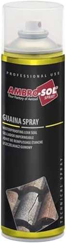 Guaina Impermeabilizzante Spray Universale per Interni ed Esterni - Sigillante Trasparente e Nero da 500 ml Multisupporto. (Nero, 500ml)