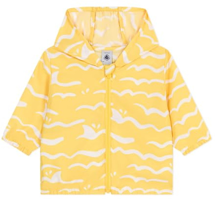 Petit Bateau A0CUB Coupe-Vent Anti-UV Jaune/Blanc Bébé Garçon 6 mois