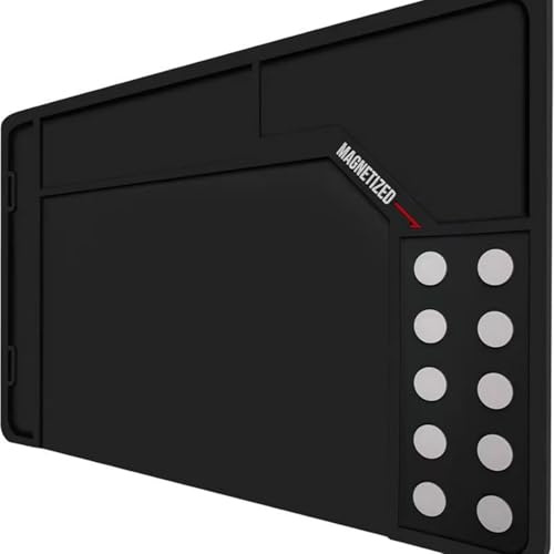 HOHOVYVY Tapis de réparation magnétique antidérapant résistant à l'huile - Pour travaux de soudure électronique (900 x 300 x 4,5 cm) - Noir