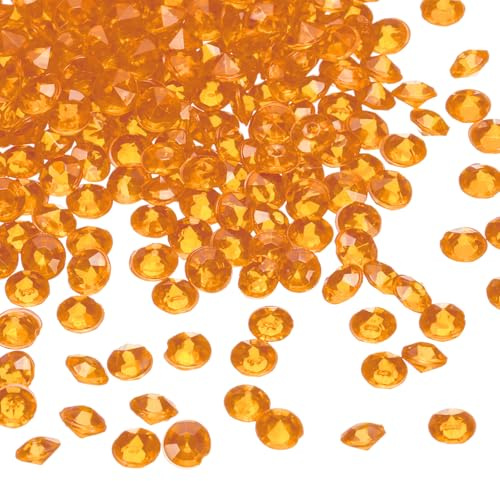 sourcing map 5000 coriandoli finti da spargere sulla tavola per matrimoni, diamanti acrilici, strass, riempitivi per vasi, gemme per artigianato, feste, centrotavola, addio al nubilato, feste (oro