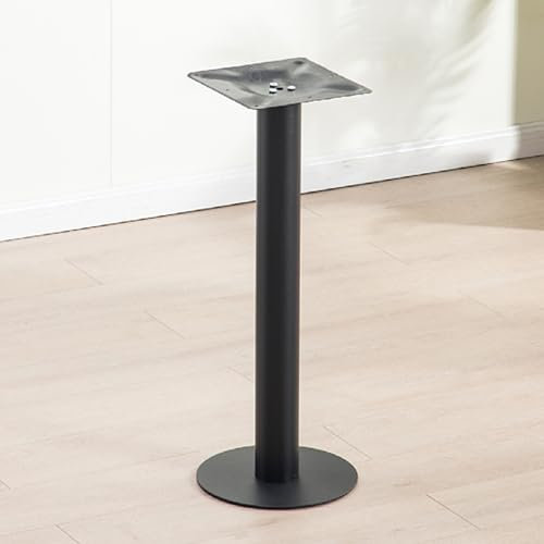 Pieds de table en métal, pieds de bureau industriels avec vis, colonne de support de barre de petit-déjeuner, capacité de charge de 300 kg, pied de table noir de 110 cm, 1 pièce