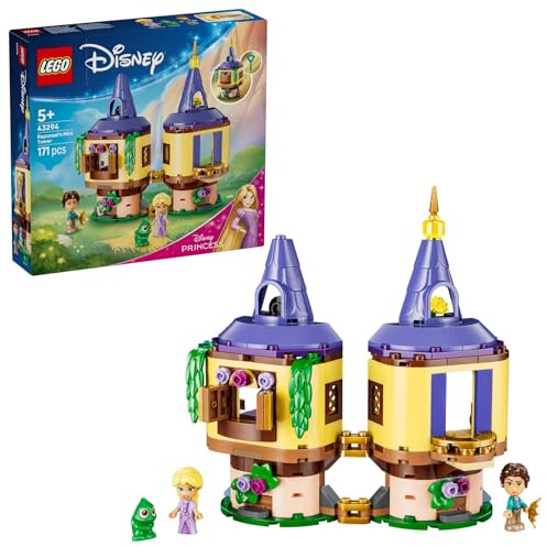 LEGO ǀ Disney Princess Rapunzels Mini-Turm - Rapunzel - Neu verföhnt -Set mit 2 Mini Puppen, Pascal-Figur, Zubehör und Schloss - Geschenk für Mädchen ab 5 Jahren und Filmfans - 43294
