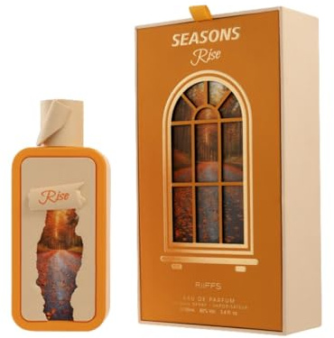RiiFFS Season Rise Eau De Parfum 100 ml | Långvarig parfym för män | Kryddig blommig, karamell och vaniljdoft | Sofistikerad doft dag till natt | Sprayflaska