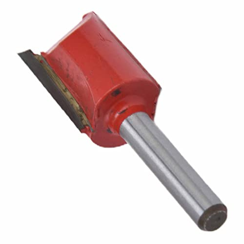 ZJchao Router Bit, Woodworking Tools Flush Trim Router Bit, Straight 1/4in Shank Straight for CNC, Alloy Steel Trimming Cutter for Wood, MDF (1/4''*18mm)