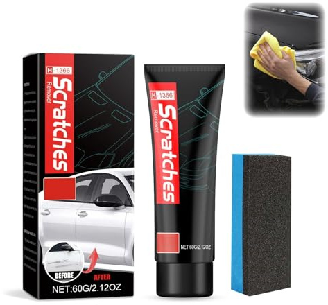 Cooktop & Car Scratch Remover Kit & Polish Wax,Car Paint Scratch Repair,Multi-Use Stove Glass & Quartz Worktop Cleaner,Ceramic Hob Protector & Stove Polish