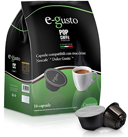 96 Cápsulas Pop Caffé e-gusto mezcla 2 cremoso COMPATIBLES Nescafe Dolce Gusto