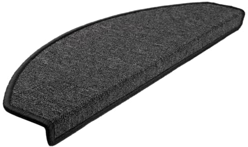 vidaXL Stufenmatten 15 STK. 65x24x4 cm Anthrazit Halbrund Groß