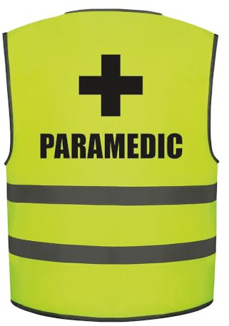 Brook Hi Vis Paramedic Kids Hi Vis Vest Children's High Visibility Reflective Safety Waistcoat Medical First Aid, Add child's name to the front, Personalised