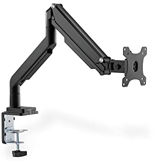 DIGITUS Monitor Mount - Clamp & Gas Strut - 1 Monitor - Up to 32 Inches - VESA 75x75, 100x100 - Black