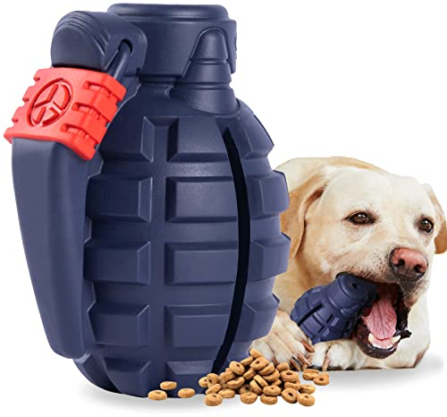 SUNNEKO Premium Hundespielzeug Unzerstörbar aus Naturkautschuk – sehr Robuster Kauspielzeug Hunde nahezu Unkaputtbar – Intelligenzspielzeug für Kleine Mittelgroße und Große Hunde,Marineblau