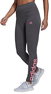 adidas H07783 W LIN Leg Leggings Women's Dark Grey Heather/Rose Tone XS