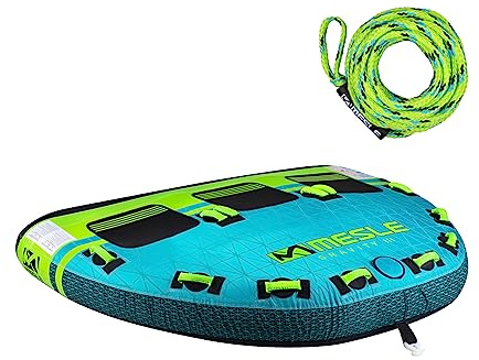 Mesle Funtube Gravity, Set mit Leine, 2-3 Personen Tube Wassersport, Wasserreifen aufblasbar, Towable Tube für Kinder & Erwachsene, Schleppring für Boot & Jetski, Wasserring