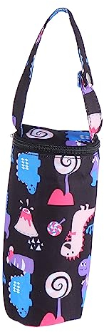 ibasenice Insulated Milk Bottle Bag and Feeding Bottle Pouch for Baby Stroller Dark Color Thermal Protection for Travel and Outdoor Use