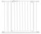 hauck Clear Step 2, Weiß - Schutzgitter Treppe und Tür 84–89 cm – Kindersicheres Absperrgitter mit flachem Einstieg, Manuelle 1 Hand Öffnung, ohne Bohren - nur für Innen