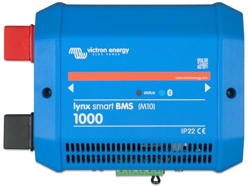 Victron Energy Lynx Smart BMS 1000 M10 – Battery Management System for Smart Lithium Batteries, Bluetooth Monitoring, 1000A Shunt, Pre-Charge, Contactor, Blue