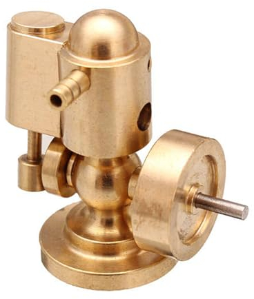 Dampfmaschine Bausatz Erwachsene, Mini-Einzylinder-Reinkupfer-Dampfmaschine Generator Modell Dampfbetriebenes Mechanisches Set für Motorleistung am Schiffsmodell