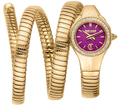 Just Cavalli Damen Analog Quarz Uhr mit Edelstahl Armband JC1L355M0035