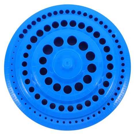 Organizzatore per Punte Trapano 100 Fori in Plastica Blu, Base Piatta | Contenitore Ordinato, Sicuro e Pratico, Design Salvaspazio, per Punte da Trapano, Uso Professionale