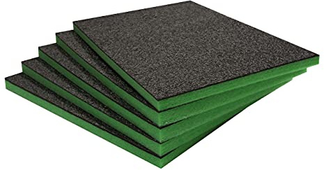 Shadow Foam Value Pack - Set of 5-600 mm x 420 mm x 30 mm | Cutting and Scale Foam for Tool Boxes, Toolboxes, Airbox and Tool Storage