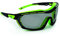 Riley Arion Anti-Scratch & Anti-Fog Protective Eyewear Safety Glasses with Sports Style Green and Black Frame (Grey Lens)