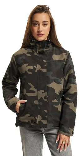 Brandit Women Summer Frontzip Windbrea, Color: darkcamo, Size: L
