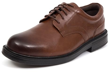 Deer Stags Men's Times Plain Toe Oxford,Brown2,9 W